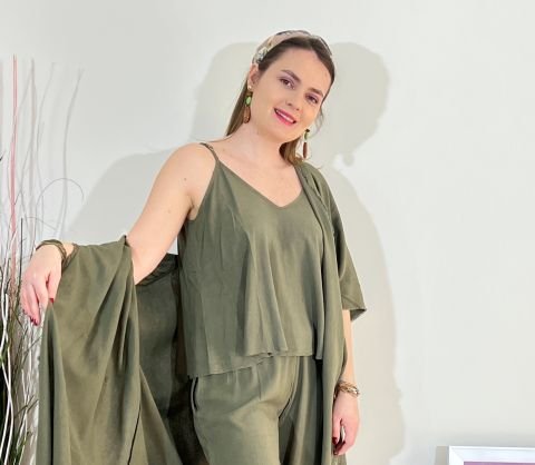 Askılı Tunik - Haki